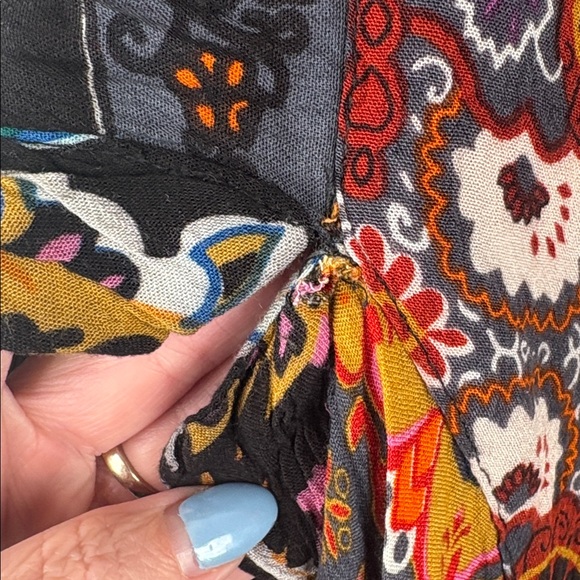 Free People Marley Mixed Print Little Wing Boho Kimono One size - Picture 9 of 9